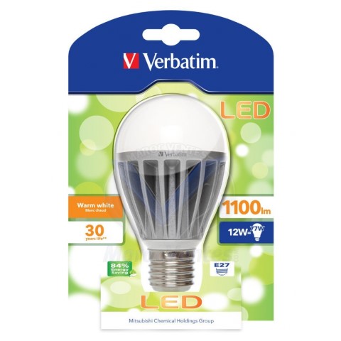 LAMPE ECONOMIQUE VERBATIM LED CLASSIC A E27 12W E27 12W